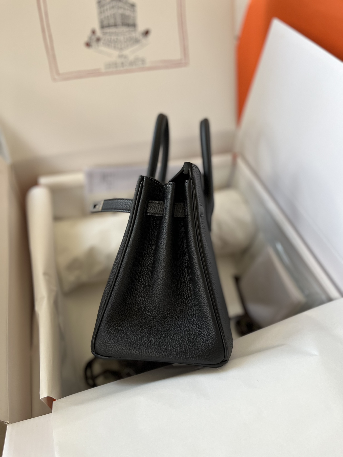 에르메스 버킨백25 블랙 은장